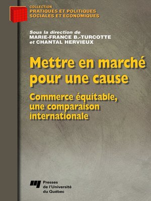 cover image of Mettre en marché pour une cause